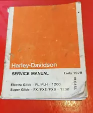 1970 1971 1972 - 1978 Harley-Davidson Electra Super Glide SERVICE MANUAL OEM