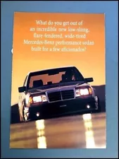 1992 1993 Mercedes Benz 400E V-8 V8 Original Car Sales Brochure