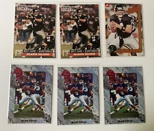 6 Card Lot of 1991 Brett Favre Rookie Cards - Classic / Pro Set / Action Packed