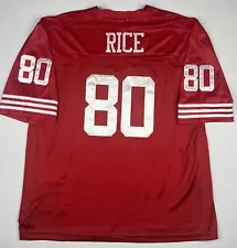 JERRY RICE S.F. 49ERS JERSEY, 52, XL, ORIGINAL TYPE, SEWN, QUALITY NFL