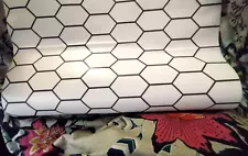 *SALE* SIMPLIFY LOT 3 ROLLS HEXAGON HONEYCOMB WALLPAPER WHITE GREY 43+ SQFT HTF