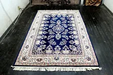 9X6 EXQUISITE MINT 200+KPSI HAND KNOTTED VEGETABLE DYE WOOL SAROUK ORIENTAL RUG