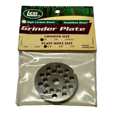 LEM #5 Stainless Grinder Plate - 1/4"