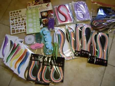 Paper Quilling Kit Lot Assorted I only opened one package the rest is all NEW