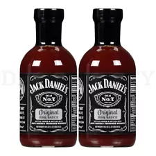 Jack Daniels Old No. 7 Original BBQ Sauce 19.5 Oz Lot of 2 Bottles