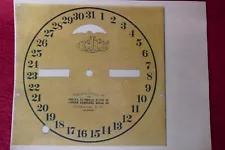 antique clock parts paper face replacement Ithaca Calendar Clock Co. round 7.5 "