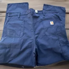 Lot 2 Carhartt FR Featherweight Work Dungarees 38x32 CAT 2 ATPV 10 Relaxed Fit