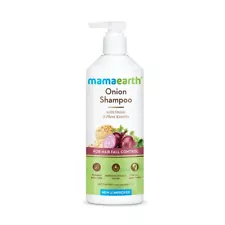 Mamaearth Onion Shampoo for Hair Growth & Hair Fall Control with Onion & Plant K