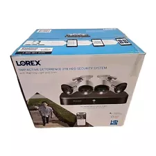 Lorex 8ch 2TB DVR Security System + 4x 5MP Active Deterrence Cameras TD81825A4-E