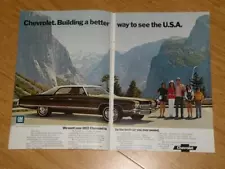 Magazine Ad - 1972 - Chevrolet Caprice Sedan - (two pages)