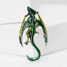 Flying Dragons Brooches for Women Unisex Enamel Dragon Pin Office Party Hot Sale