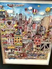 Charles Fazzino 3D Art - My Kind Of Town - Chicago Signed & Numbered