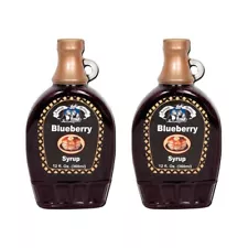 Amish Wedding Syrup, Ohio Made for Pancakes or Waffles, Two 12 oz Glass Bottles