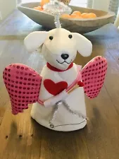 Christmas Dog Angel Tree Topper for Christmas Hangable I Heart Dogs