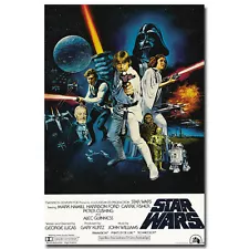 Star Wars 4 A New Hope Classic Movie Silk Poster 12x18 24x36inch