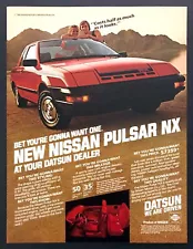 1983 Nissan Pulsar NX Coupe photo "You're Gonna Want One" vintage print ad