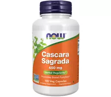 NOW Foods Cascara Sagrada 450 mg 100 Caps EXP:04/2027 SALE!!!!!!