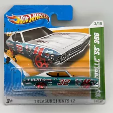 Hot Wheels '69 Chevelle SS 396 Treasure Hunt Green 2012 Short Card