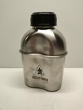 Pathfinder 39oz Stainless Steel Canteen Water Bottle Single Wall(See Photos)