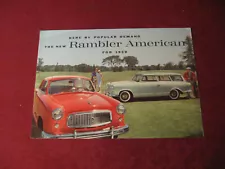 1959 AMC Nash Rambler American Sales Brochure Booklet Catalog Old