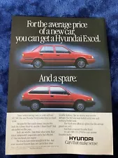 1987 Hyundai Excel Sedan And Hatchback Ad Cars That Make Sense