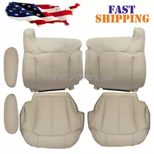 For 99-02 Chevy Tahoe LS LT Driver Passenger Leather Bottom Back Seat Cover Tan