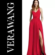 VERA WANG "Valentina" red formal evening gown