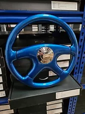 RAPTOR 15" BLUE WOOD STEERING WHEEL