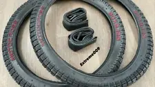 20 x 2.125 BMX Motocross RED Tires & Tubes Dirt Bike Style Jump 20"x 2.125" NEW