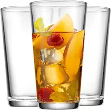 Home Essentials Drinking Glasses Set of 10 Highball Cocktails Glass Cups 16 Oz.