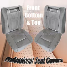 For Chevy Impala SS 1994-1996 Both Driver & Passenger Seat Cover Gray Perforated