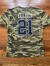 Dallas Cowboys NFL Ezekiel Elliott Camo Men's Shirt Large