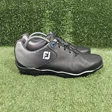 FootJoy FJ DNA Helix Black Leather Athletic Golf Shoes 53318 Mens Size US 10.5 M