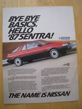 NISSAN SENTRA SPORT COUPE CAR 1987 ADVERT A4 FILE 19