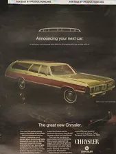 1969 Chrysler Town & Country Wagon - Classic 10x13 Vintage Advertisement Ad LG18