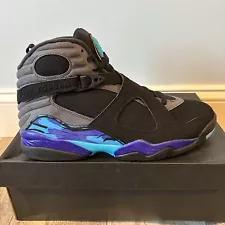 NIKE AIR JORDAN 8 RETRO AQUA SZ 11 DS OG RARE SPACE JAM RETRO CARD VIII XI