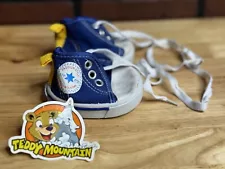 NEW Teddy Mountain Build A Bear BaB Blue Sneakers Tennis Shoes Converse Star NWT