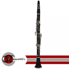 Rossetti 1150-CL Bb Student Clarinet Wood Grain Black w/ Mouthpiece and Case