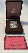 Hamilton Mint 1975 Together 1 oz Silver Bar With Box & Coa