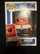 Funko POP! Disney Pixar Inside Out Anger #136 Vinyl Figure DAMAGED