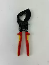 Knipex 95 36 250 SBA Ratcheting Cable Cutters-1000V Insulated