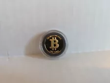 Gold Plated One Tenth bit coin Bitcoin, Pre 2017.