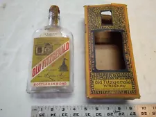 Prohibition "for medical use only" Old Fitzgerald " whiskey bottle and box