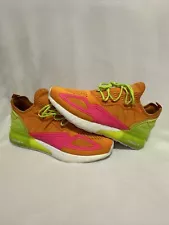 Adidas Originals Men's White ZX 2K Boost Bright Orange Pink Shoes FY4004 Sz 9.5