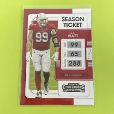 ð¤©ðJJ Watt NFL Contenders Season Ticket Arizona Cardinals ð¥ð¨