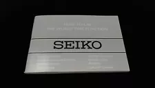 SEIKO Watch Manual Instructions Booklets how to use the world time function