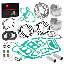 for Kawasaki Engine Rebuild Kit W Seal Pistons & Rings Gaskets Seals 13001-2210