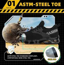 Udonom Steel Toe Sneakers Steel Toe Shoes for Men Non Slip Work Shoes