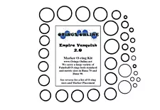 Empire Vanquish 2.0 Paintball Marker O-ring Oring Kit x 2 rebuilds / kits