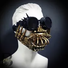 Steampunk Mask Halloween Mad Max Cosplay Respirator Mouth Mask Goggles Costume